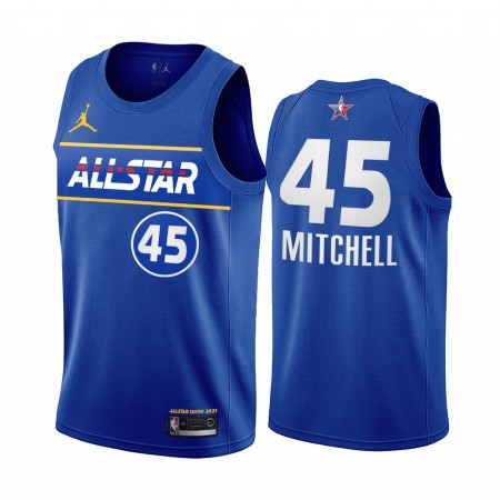 Maillot Basket Utah Jazz Donovan Mitchell 45 2021 All-Star Jordan Brand Bleu Swingman - Homme